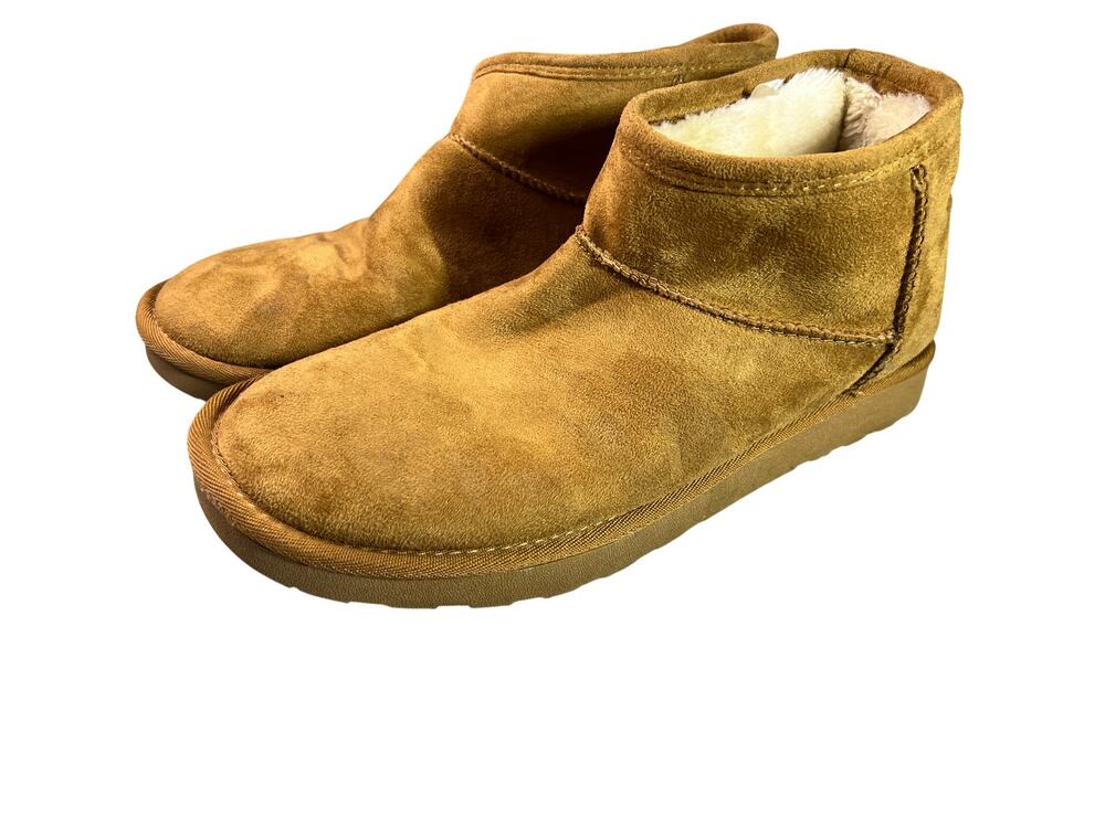 Arizona Jean Co. suede faux shearling Chestnut boots 9